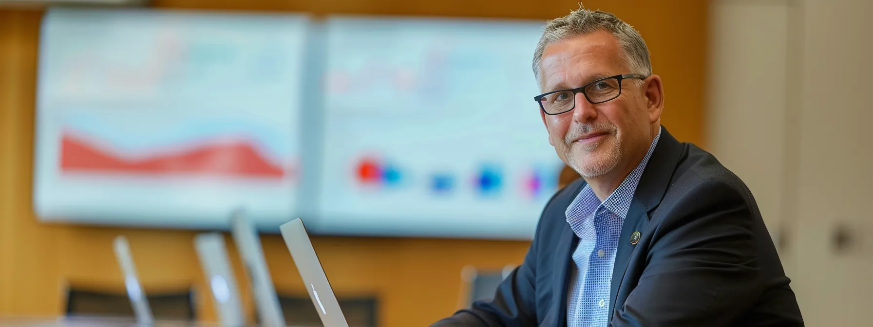 an image of a focused fractional cfo analyzing financial data, strategizing growth plans, and collaborating with business leaders in a modern boardroom setting.