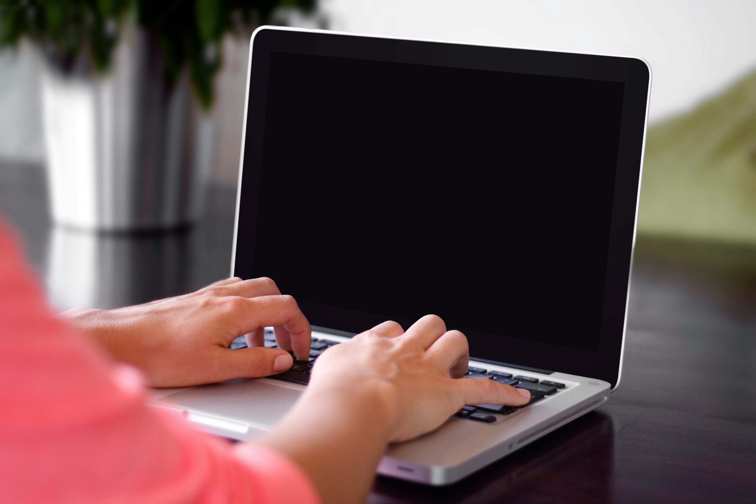 a person working on a laptop | Cohesion a person working on a laptop