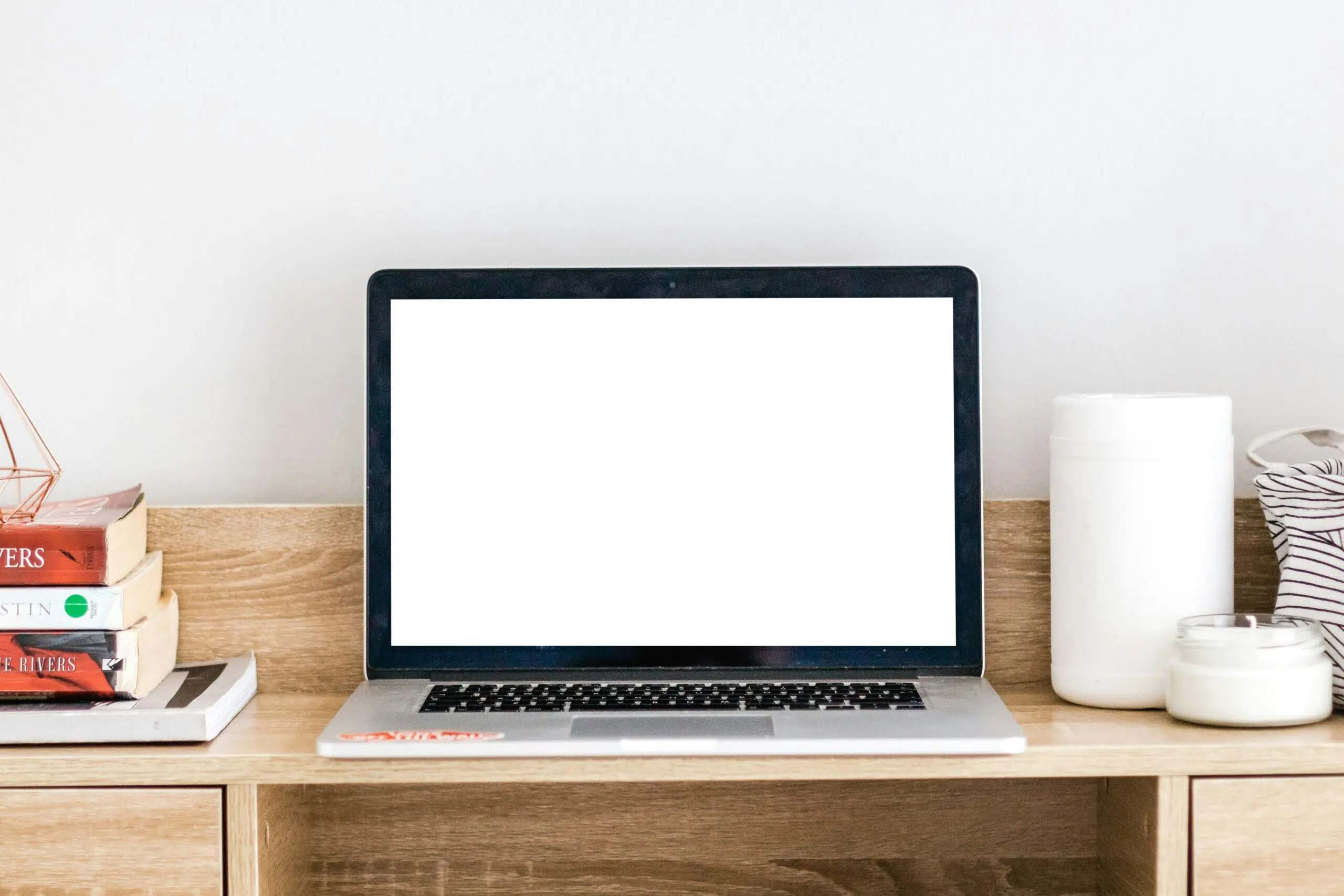 a laptop on desk