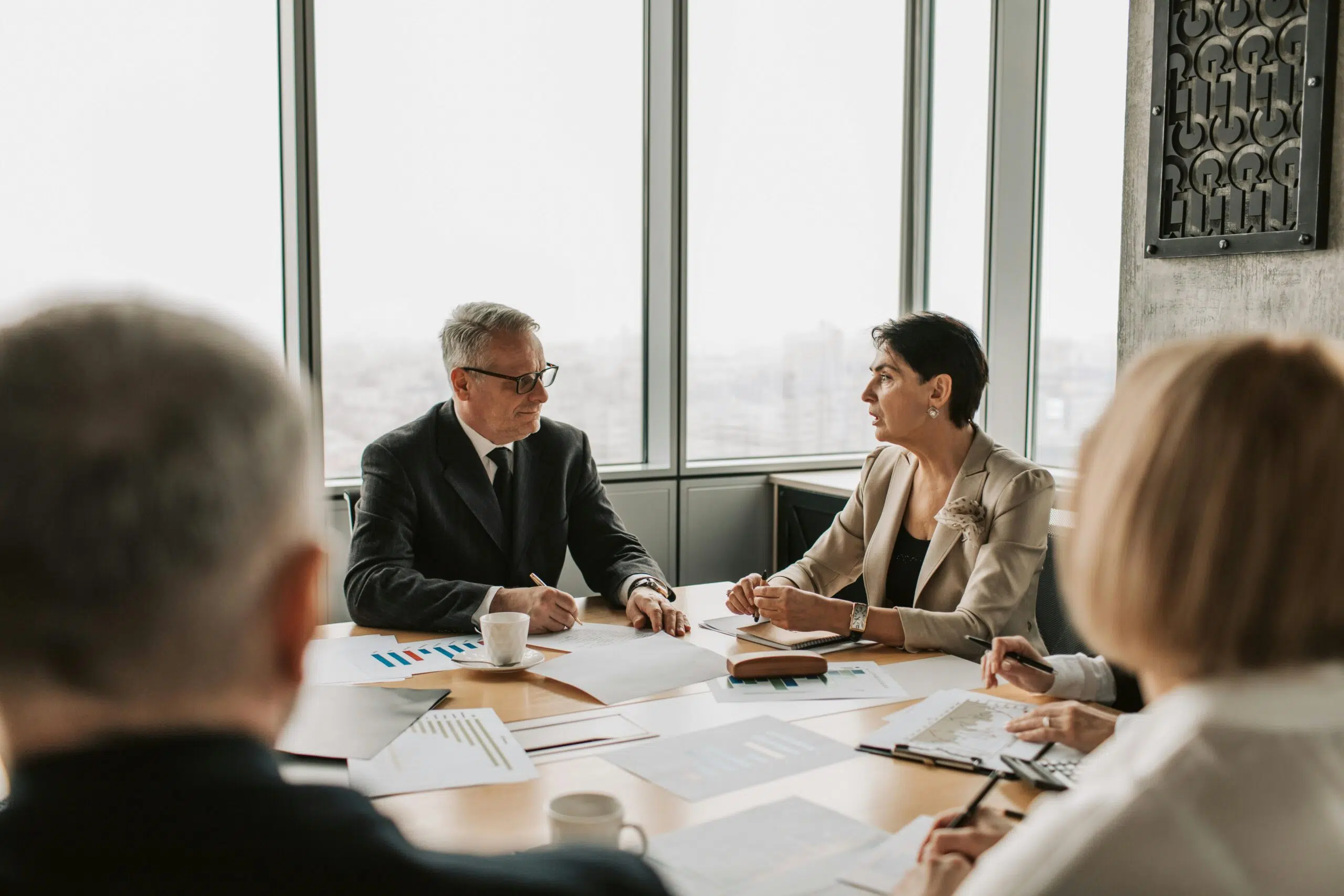 high level meeting at the company
